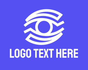 Cyber Security - Modern Abstract Eye logo design