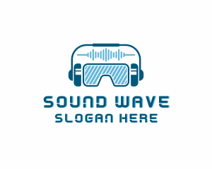Volume - Dj Audio Headphones logo design