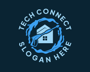 Housework - Splash Home Sanitation logo design