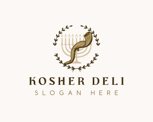 Jewish - Ancient Horn Instrument logo design