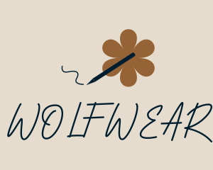 Floral Pen Writing Logo