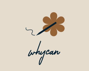 Floral Pen Writing Logo