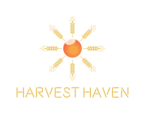 Sun Wheat Crop logo design