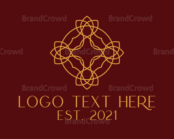 Gold Ornament Decoration Logo