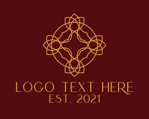 Quality - Gold Ornament Decoration logo design