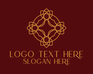 Gold Ornament Decoration Logo