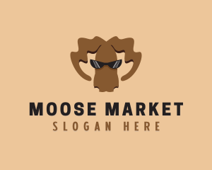 Wild Animal Moose logo design