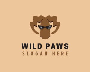 Wild Animal Moose logo design