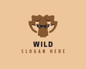 Wild Animal Moose logo design