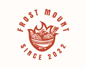 Flame Noodle Restaurant logo design