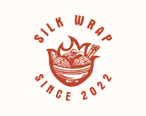 Flame Noodle Restaurant logo design