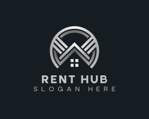 Realty Geometric House Construction logo design