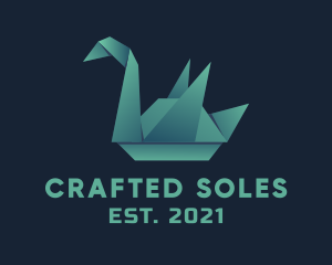 Goose Origami Craft logo design