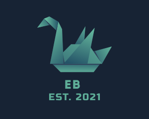 Etsy - Goose Origami Craft logo design