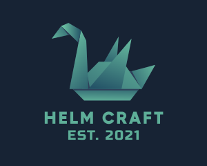 Goose Origami Craft logo design