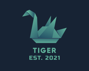 Etsy - Goose Origami Craft logo design