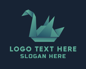 Goose Origami Craft Logo