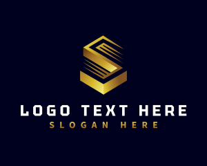 Luxurious Geometric Letter S Logo