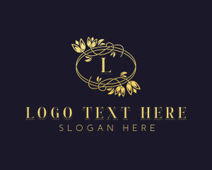 Feminine - Flower Wedding Event logo design