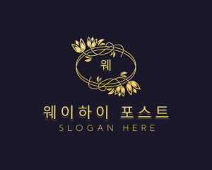 Flower Wedding Event logo design