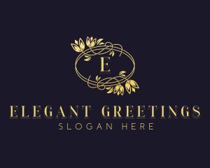 Flower Wedding Event logo design