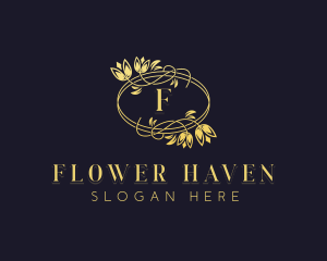 Flower Wedding Event logo design