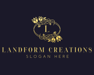 Flower Wedding Event logo design