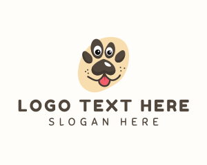 Pup - Dog Paw Pet logo design