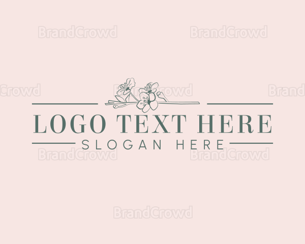 Aesthetic Organic Floral Logo