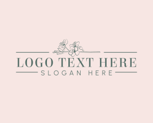 Startup - Aesthetic Organic Floral logo design