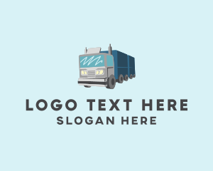 Trucking Service - Long Haul Truck logo design