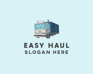 Long Haul Truck  logo design