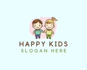 Happy Kids Nursery logo design