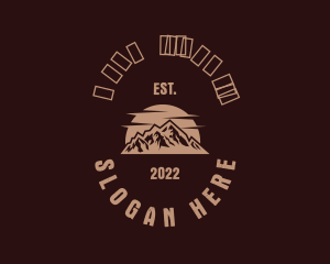 Campsite - Mountain Peak Nature logo design