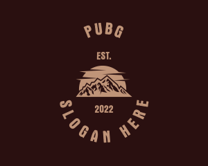 Dirt Road - Mountain Peak Nature logo design