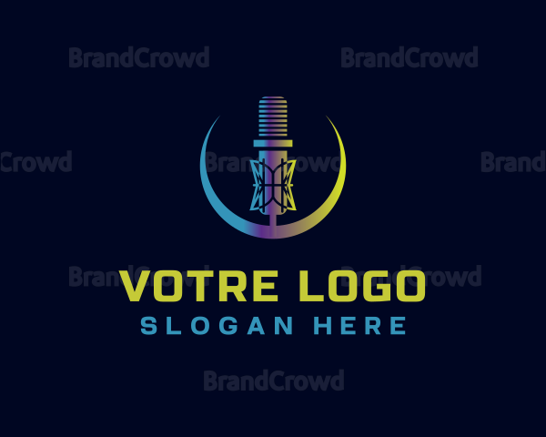 Microphone Studio Media Logo