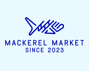 Mackerel - Seafood Fish Aquarium logo design