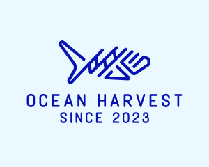 Aquaculture - Seafood Fish Aquarium logo design