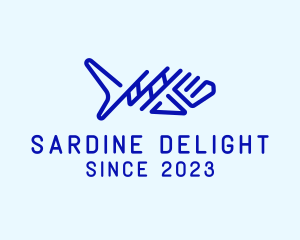 Sardine - Seafood Fish Aquarium logo design