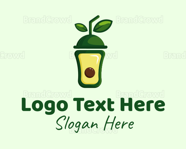 Green Avocado Smoothie Logo