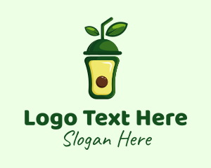 Nutrition - Green Avocado Smoothie logo design