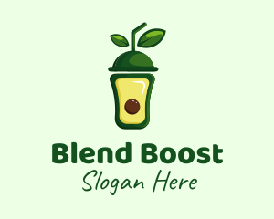 Smoothie - Green Avocado Smoothie logo design