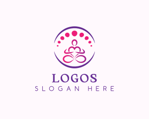 Wellness Yoga Meditation Logo