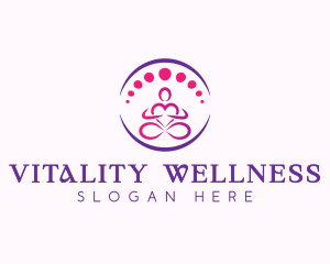 Wellness Yoga Meditation logo design