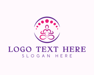 Treatment - Wellness Yoga Meditation logo design