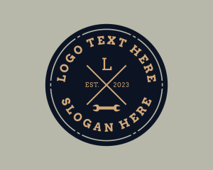 Text - Wrench Handyman Tool logo design