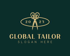 Luxury Tailor Scissors logo design