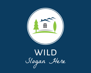 Realtor - Outdoor Forest Houses logo design