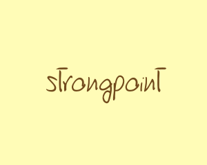Name - Handwritten Brown Text Font logo design