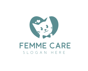 Kitten Veterinary Pet Care logo design